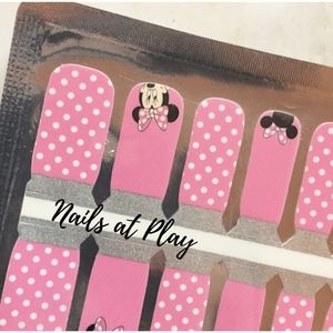 5 for $15 Nail Wraps- Pink n Cute Minnie (kids)